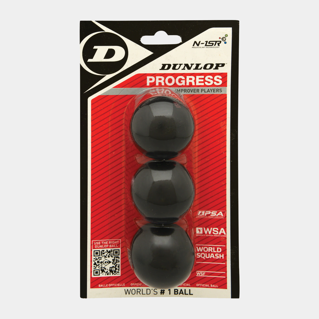Progress Squash Ball 3Ball blister - red dot